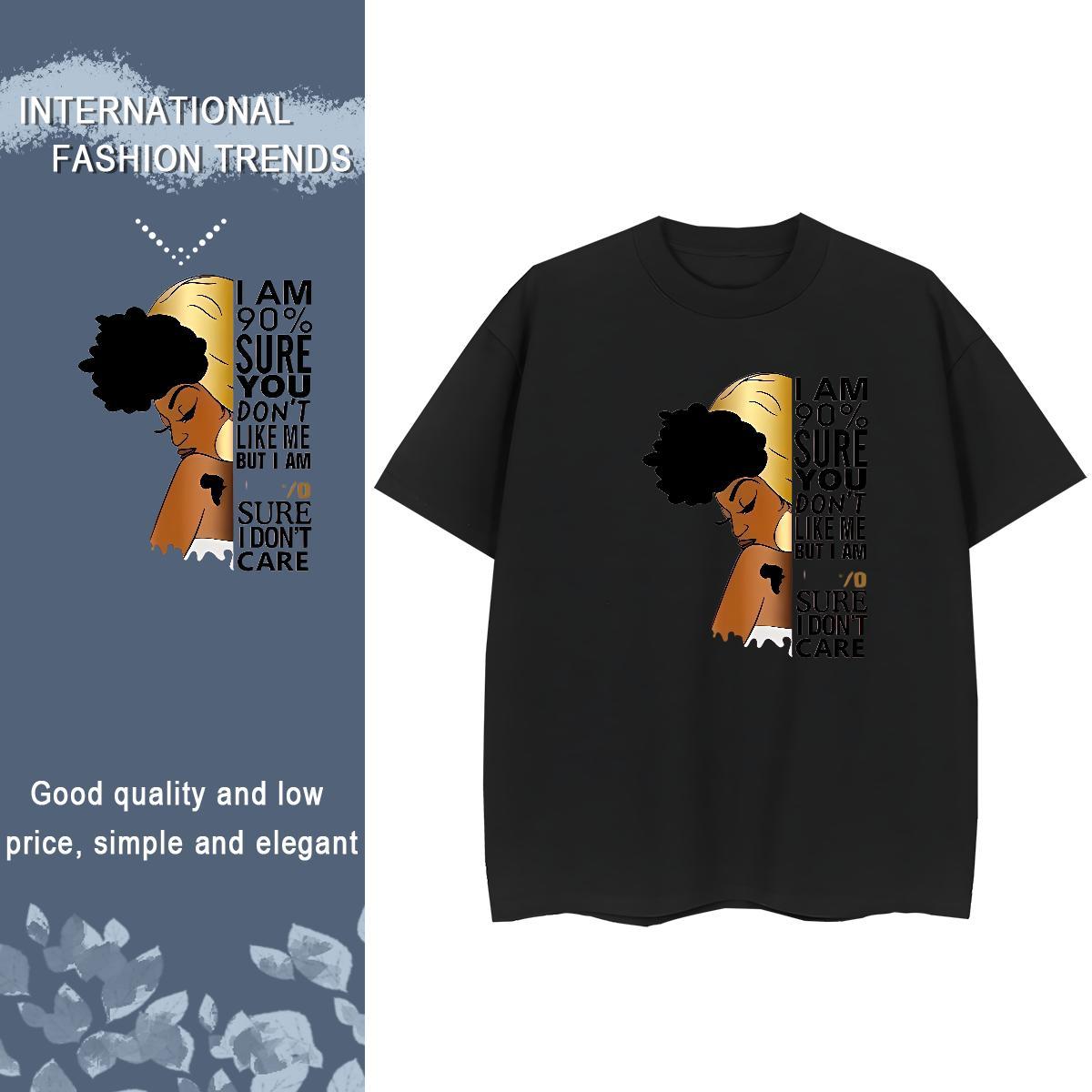 5A Couples T Shirts 230g Cotton letter Summer Casual Woman T Shirts Round Neck Short Sleeve Graphic Tees