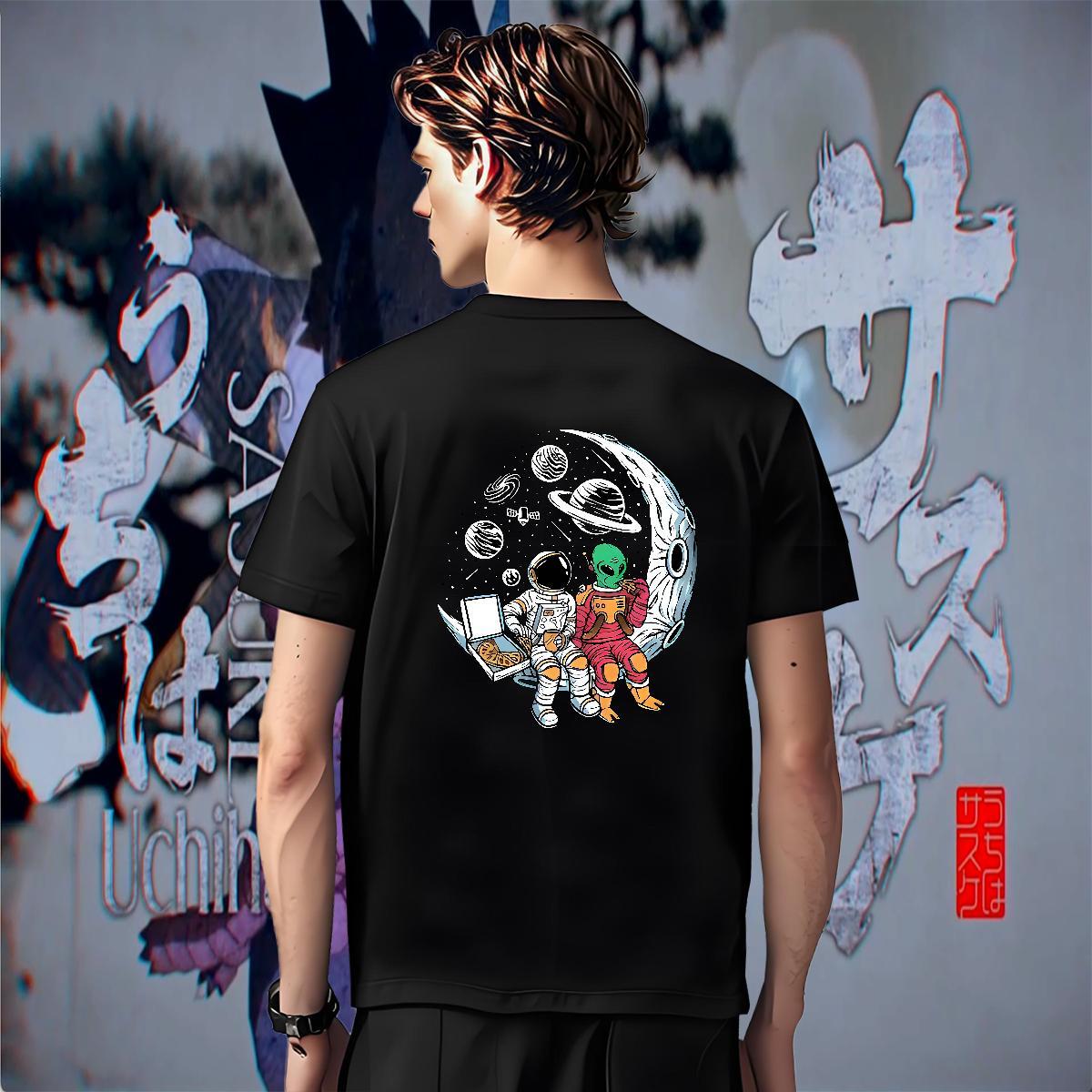 High Quality Couples T Shirts Daily Wear 230g 100% Cotton Oversized 4XL O Neck Short Sleeves star T-Shirts for Men Factory Direct Clothings