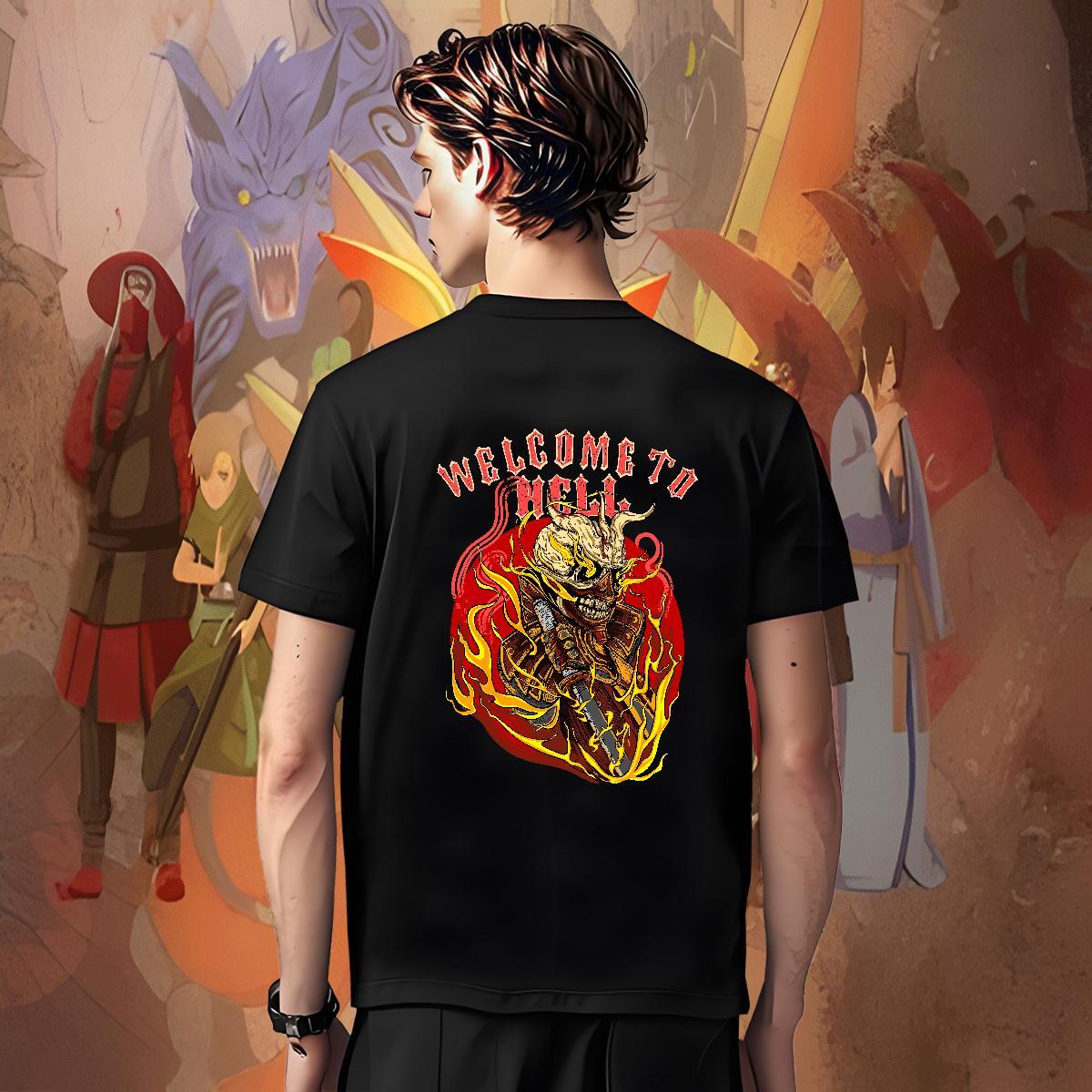 Brand Men Clothes T-Shirt Sport 230g Cotton Custom Printing Crew Neck ET T-Shirts for Men DIY Customized Tee Shirt