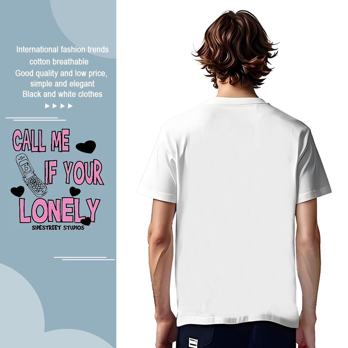 Popular love Men T Shirts Street Tshirts 230g 100% Cotton Casual New Breathable Custom Printing Wear