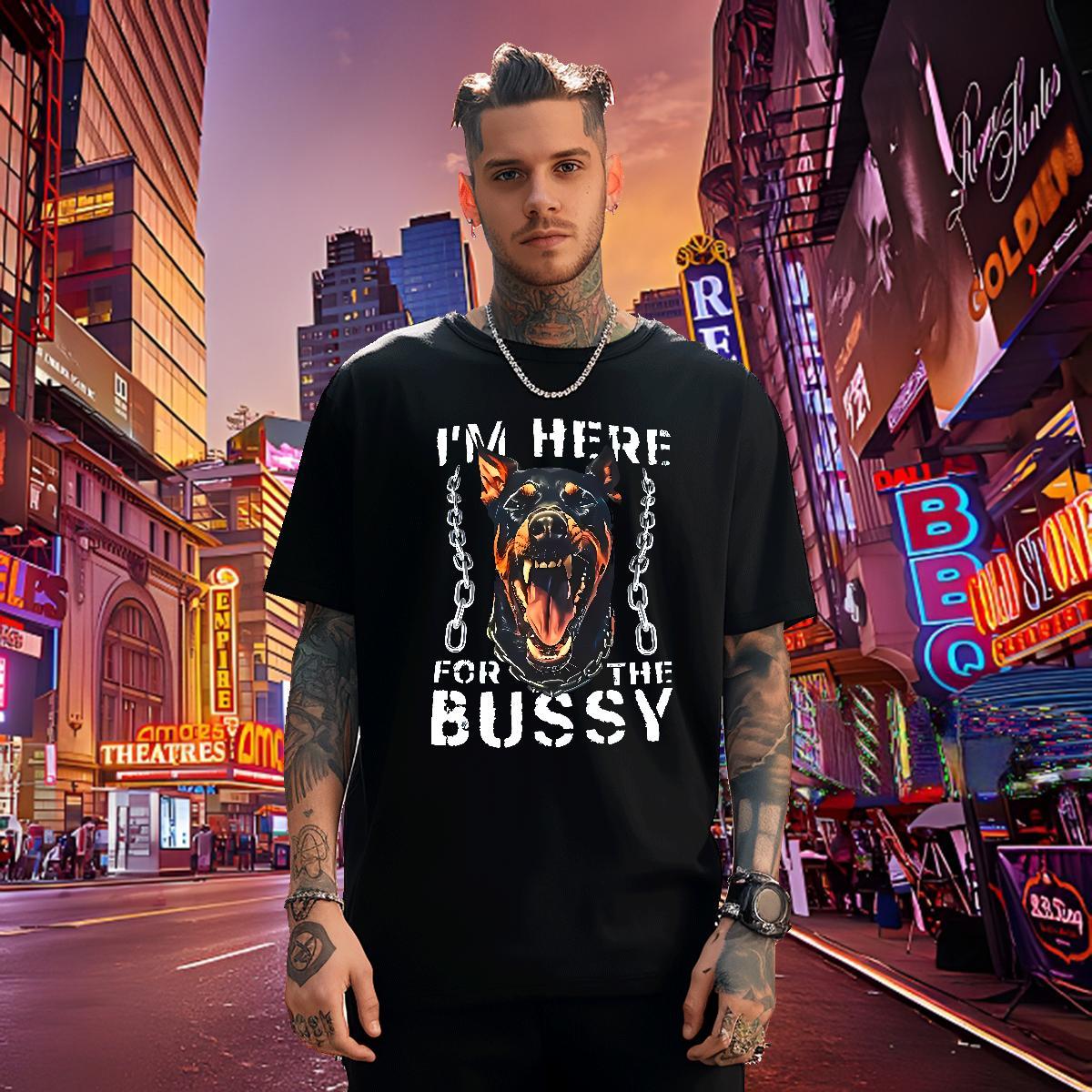 Cool T-Shirts for Men dog Short Sleeve Soft Street Wear DIY Anime 230g Pure Cotton Men Clothes T-Shirt Free Shipping Tops Shirt