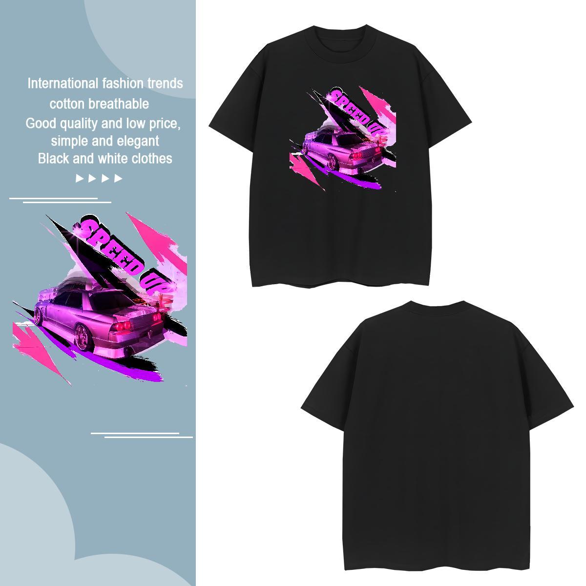 Free Shipping beach T-Shirts Street Men Tshirts 230g Pure Cotton Custom Crew Neck Breathable Customized Print Polos
