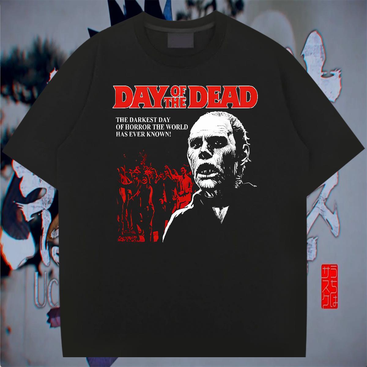 Fashion Beach Men Clothes T-Shirt blood Breathable Short Sleeve 230g Pure Cotton T Shirt For Man Popular DIY Anime Polos