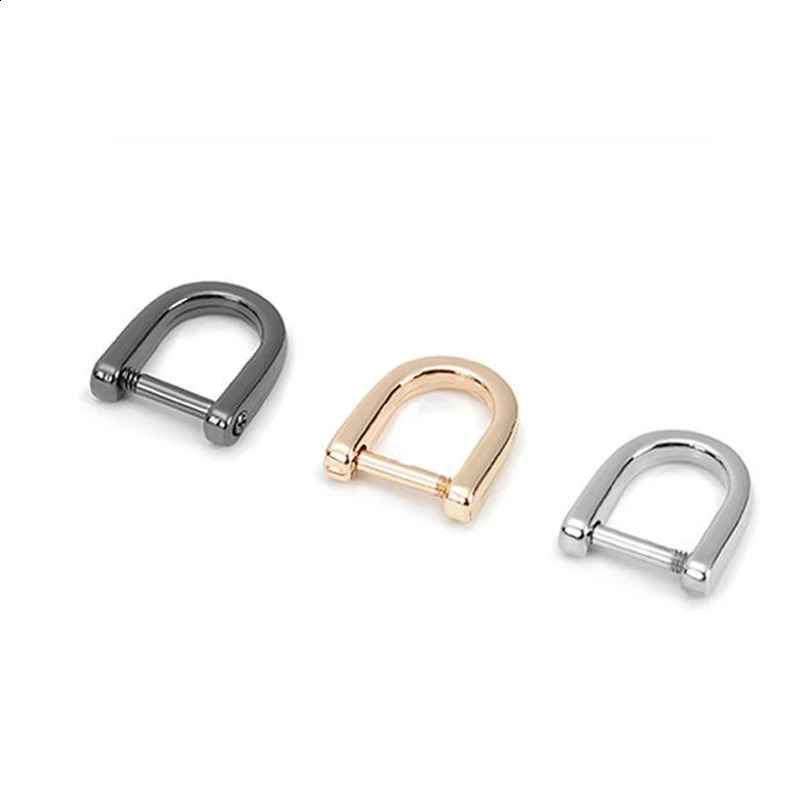 10PCS/Lot Mini Horseshoe Clasp Metal Ring Buckle Bag Handbag DIY Chain Strap Buttons Luggage Hardware Accessories Repair Parts 240821