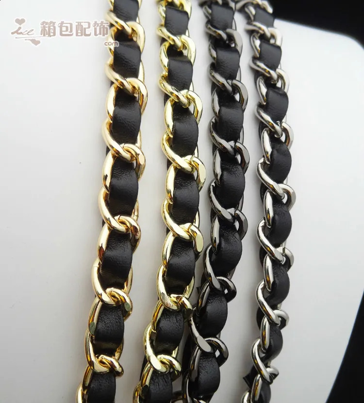 10mm Width Bag Chain Leather Chains Compostite Chain Bags Flap Shoulder Metal Bag Chain Bag Replacement Parts Diy Accessories 240821
