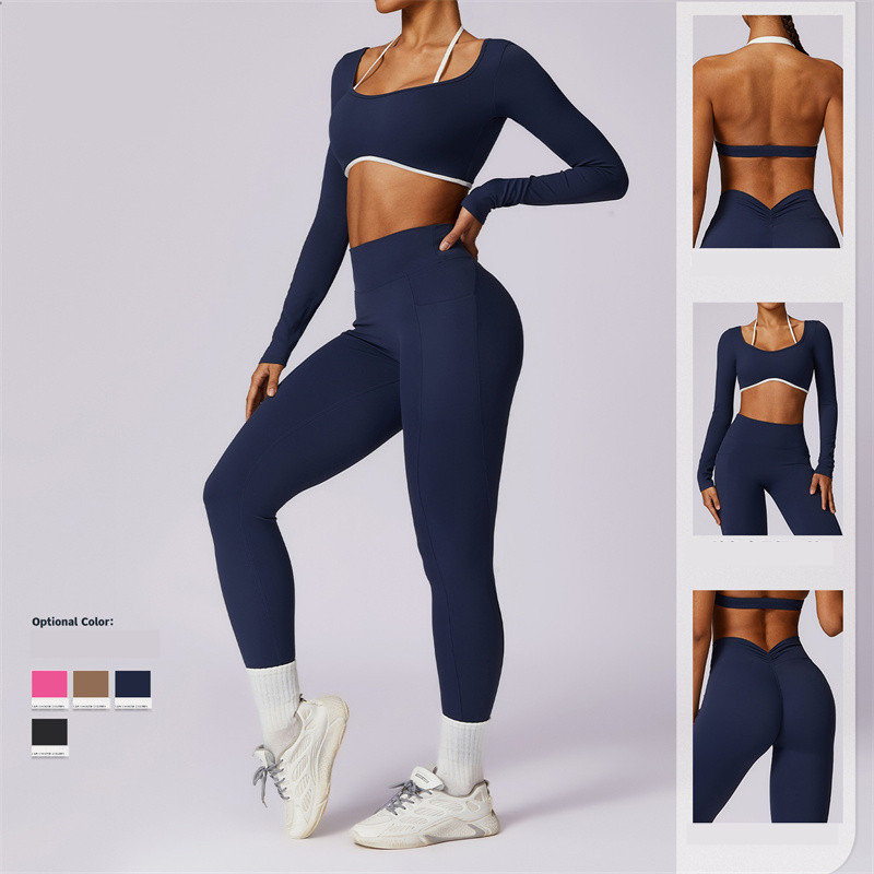 Womens Yoga Set Bra with Short Set Camisole Workout Bras Sets With Gym Long Pant Fitness Cami Casual Summer TZ8605