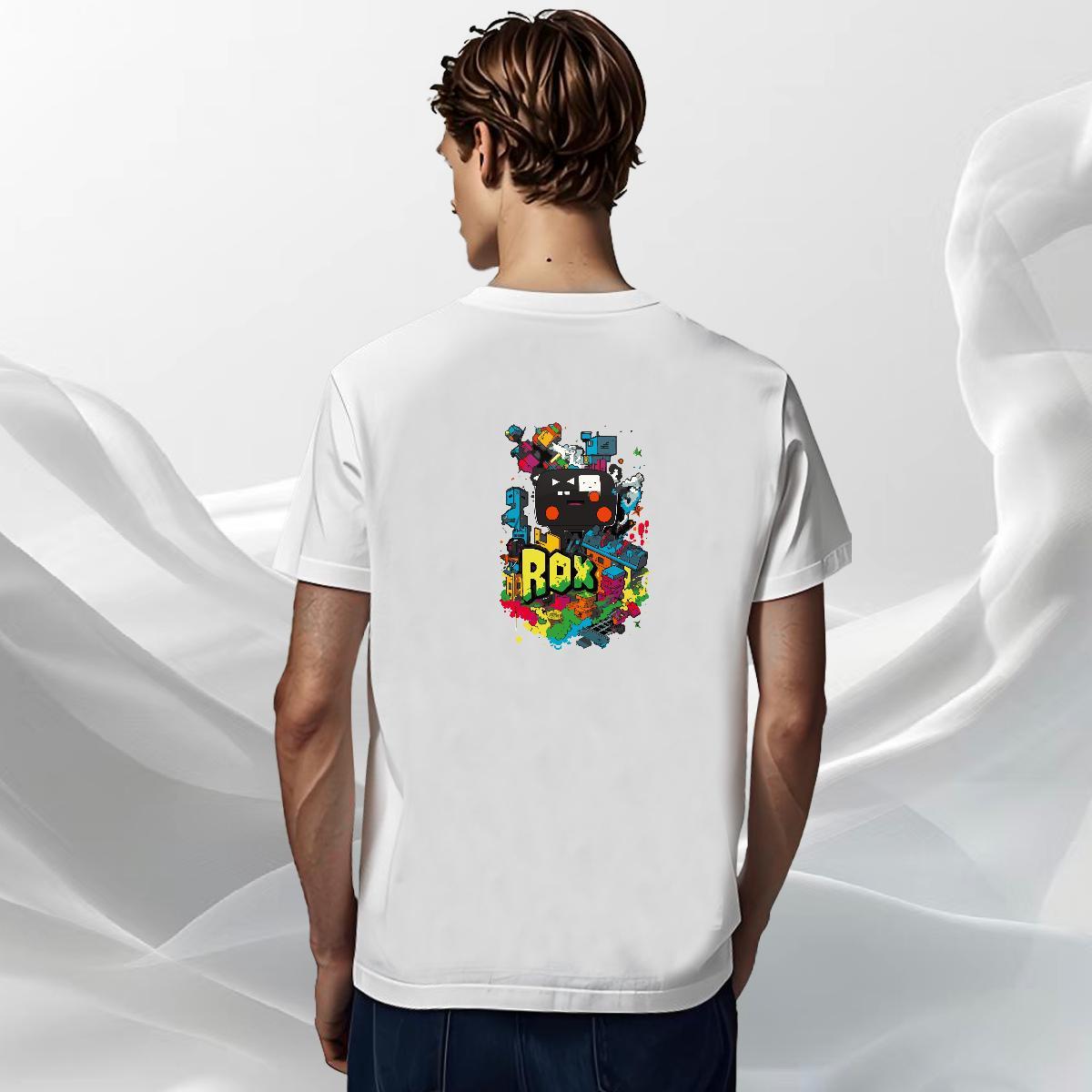 Wholesale Men Tshirts Anime Printing Street 230g Cotton DIY Logo Oversized Short Sleeve O-Neck ET Man T Shirts Designer Fashion Tees Shirts