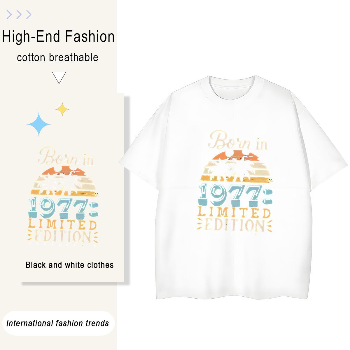 Wholesale Men Tshirts Spring Summer 230g Pure Cotton Custom Printing Breathable Crew Neck letter T-Shirts for Men Free Shipping Top Tees