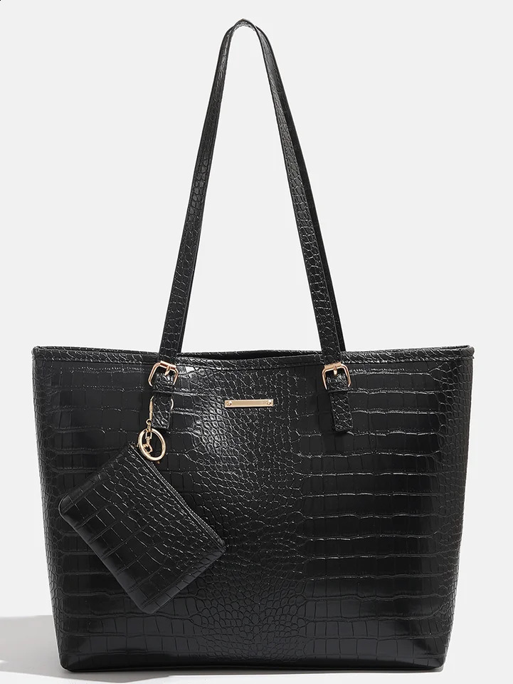2024 Premium Handbag with Pattern Commuting Shoulder Bag Large Capacity Tote Fashion Womens 240821