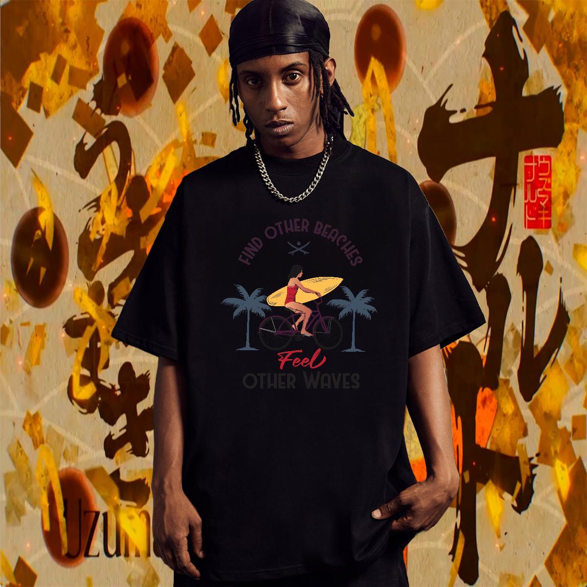 Cool Design Men Clothes T-Shirt Hip Hop 230g Cotton Oversized 3XL 4XL Breathable Crew Neck skateboarding Men T Shirts New Designer Clothings