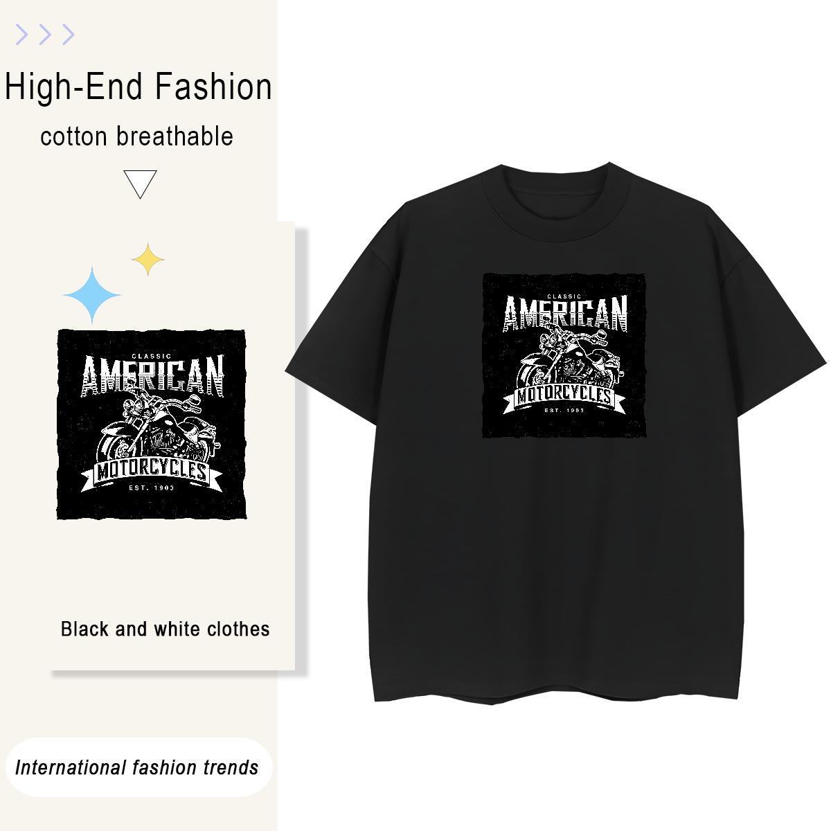 Designer Tshirt for Man Woman Daily Wear 100% Cotton 230g Custom Printed Crew Neck Motorcycle T-Shirts for Men New Arrival Tee Shirt