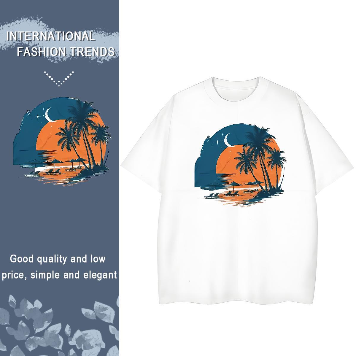 Custom T-Shirts for Women Breathable Crew Neck 230g Pure Cotton Lady T shirt Customized Print tree Home Outdoor Unisex Top Tees