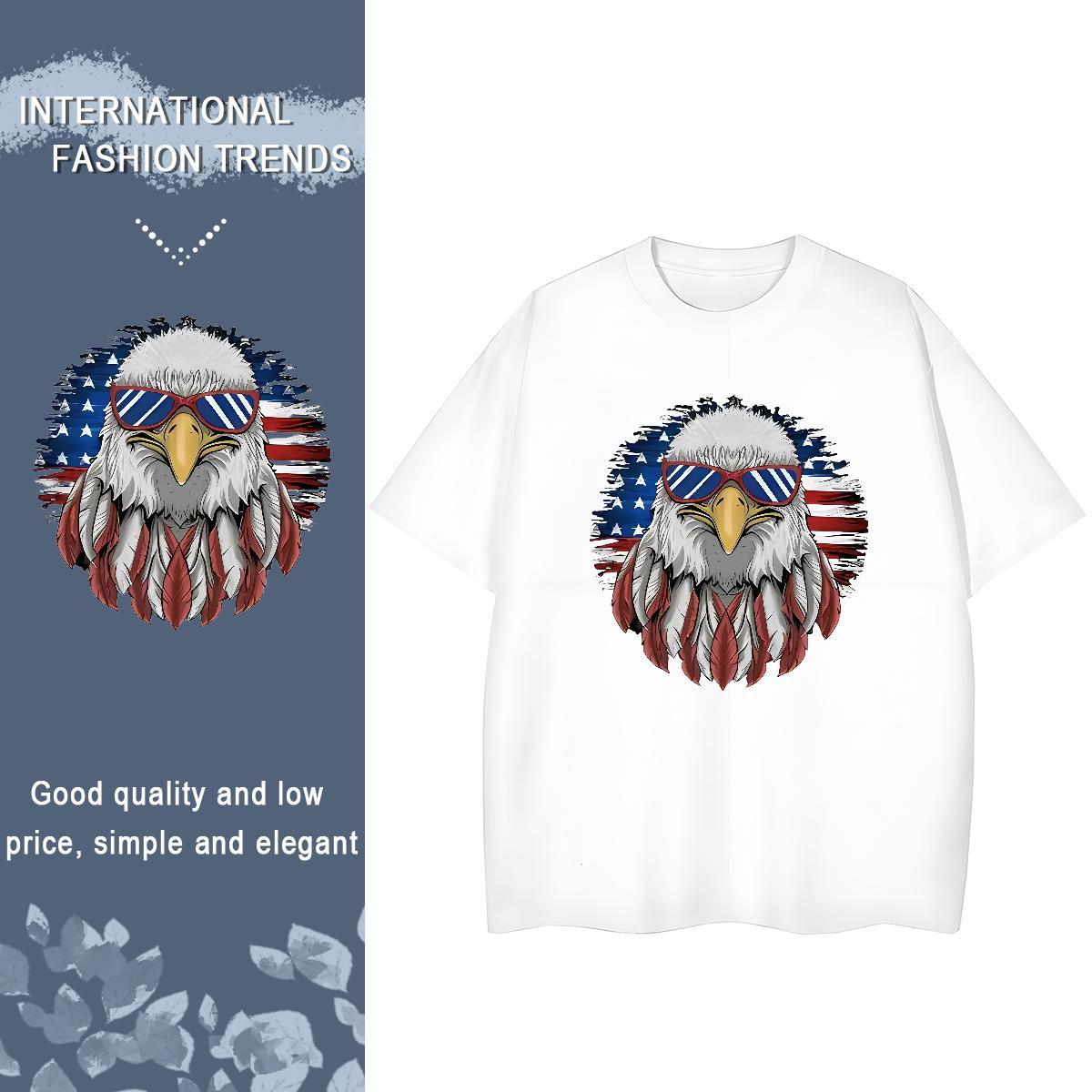 Designer T shirt Breathable Crew Neck 100% Cotton 230g Women Tees DIY Printed eagle Home Outdoor Free Shipping Tops Shirt