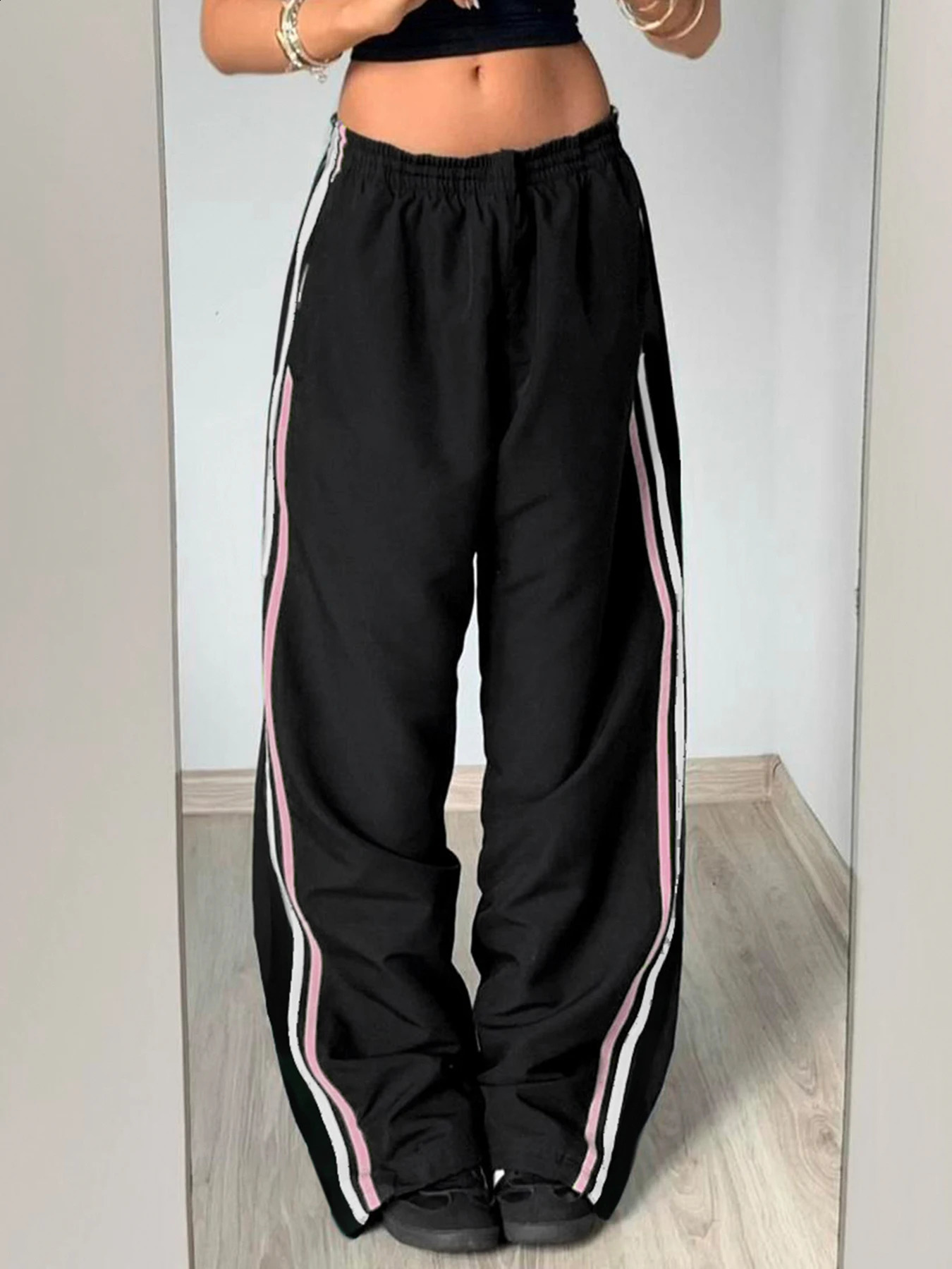 Cuteandpsycho Streetwear Casual Joggers Cargo Pants Fashion Elastic Waist Harajuku Baggy Trousers Aesthetic 2000s Y2K Bottoms 240821