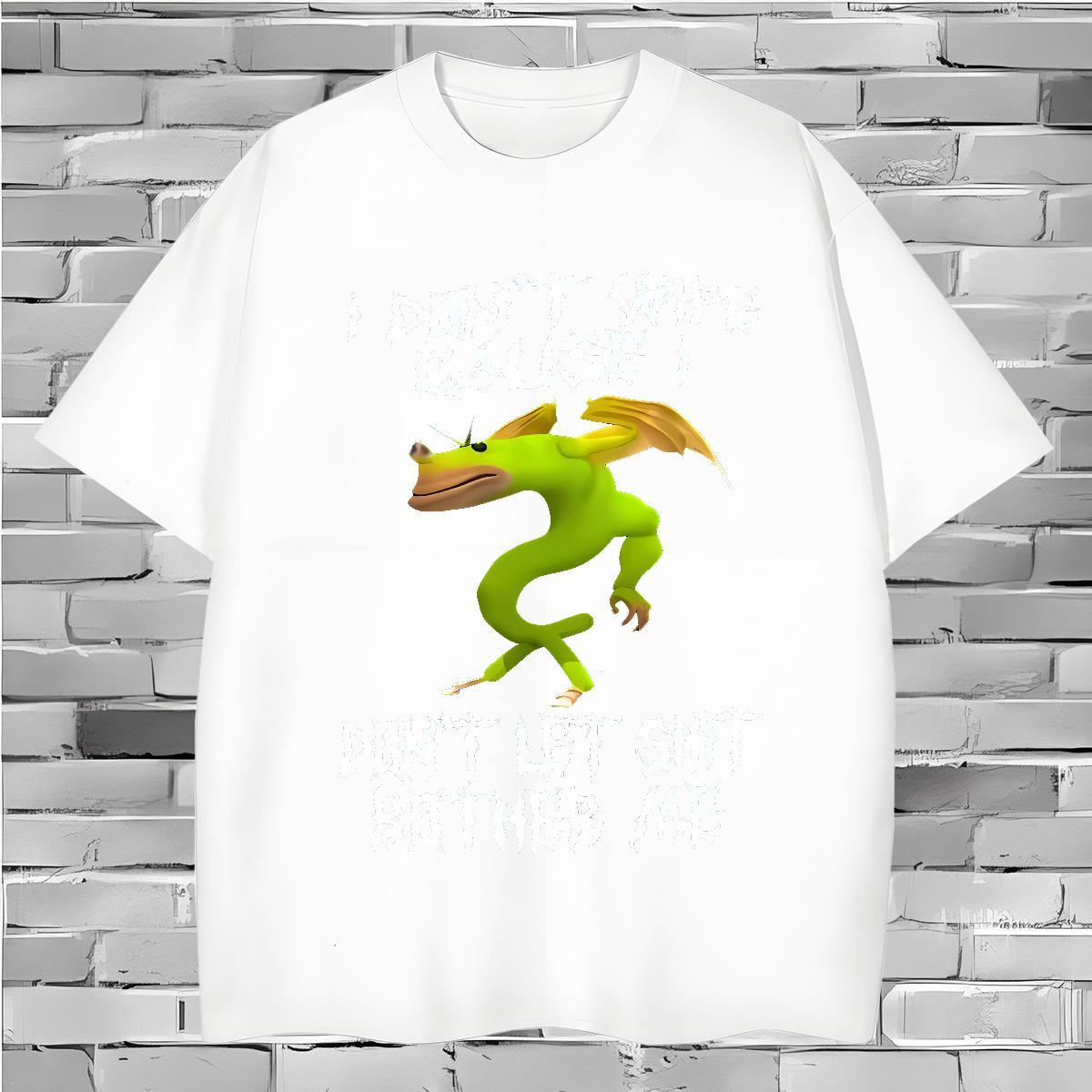 Comfortable T-Shirts for Men frog Breathable Crew Neck Daily Wear DIY Printed 230g Cotton Mens Tshirts Custom Tees