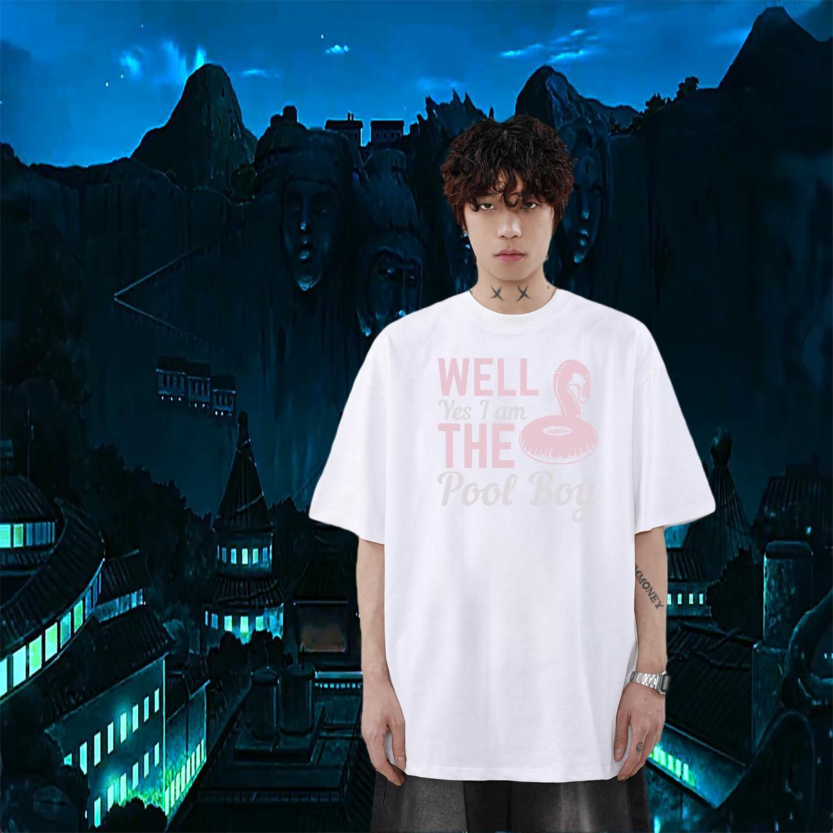 Free Shipping Casual Daily Wear Men Tshirts monogram Breathable 230g 100% Cotton T shirt Brand Black White Clothings