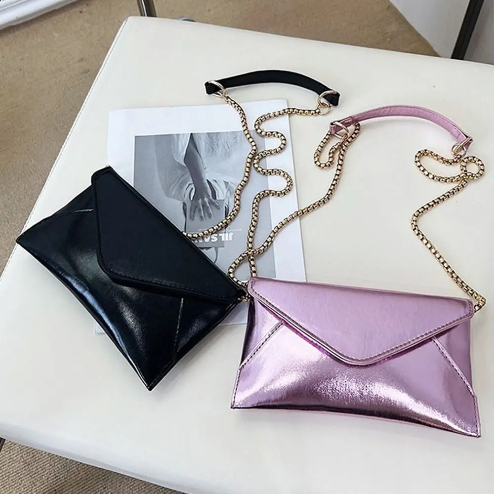 Fashion Womens Evening Shoulder Bag PU Leather Clutch Wallet Wedding Party Ball Envelope Handbag Silver Cross Body 240822