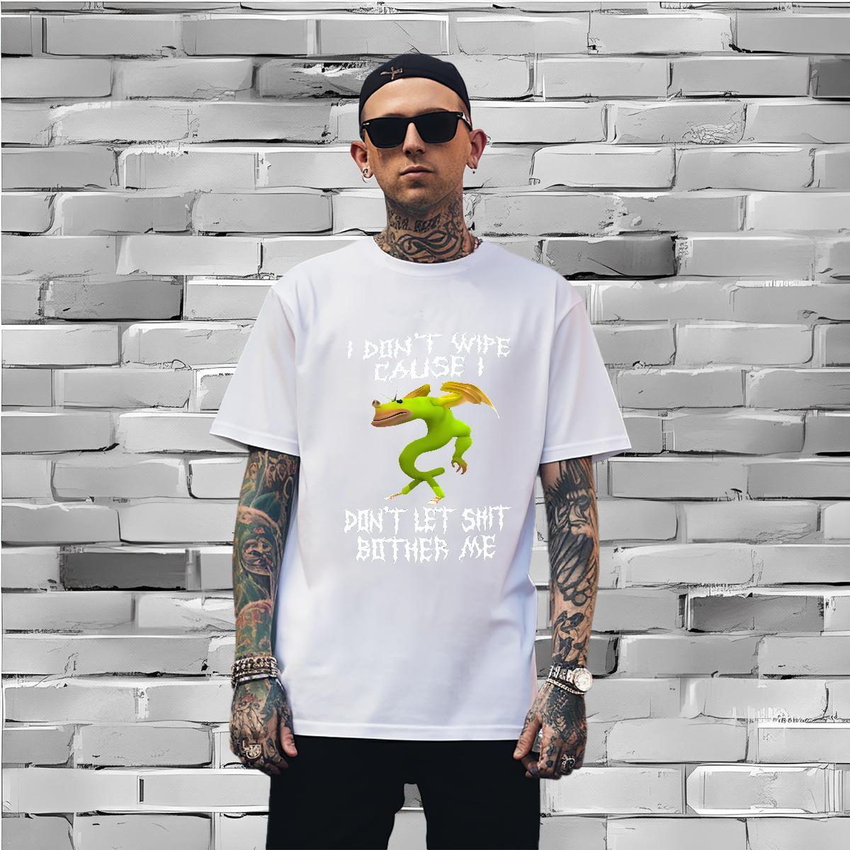 Comfortable T-Shirts for Men frog Breathable Crew Neck Daily Wear DIY Printed 230g Cotton Mens Tshirts Custom Tees