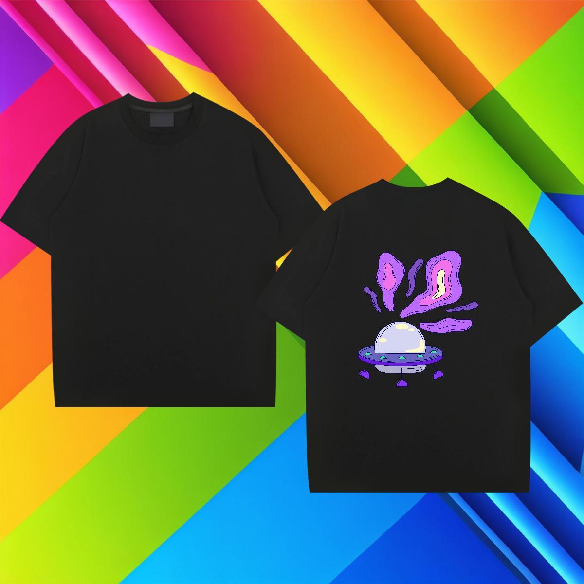 TOP Quality Mens T Shirts 230g 100% Cotton ET Sports Casual Graphic Short Sleeve Soft Men Tshirts Customized Tees Shirts