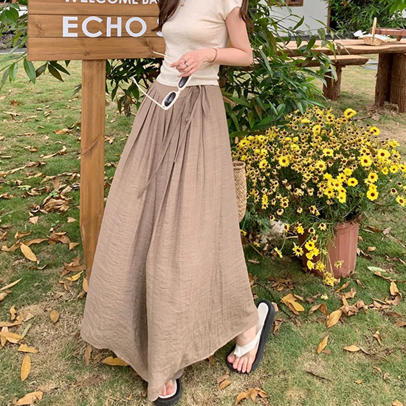 Womens Y2K Clothes Vintage Pink High Waisted Pants Jogger Casual Trousers Wide Leg Summer Baggy Korean Style Fashion 240821