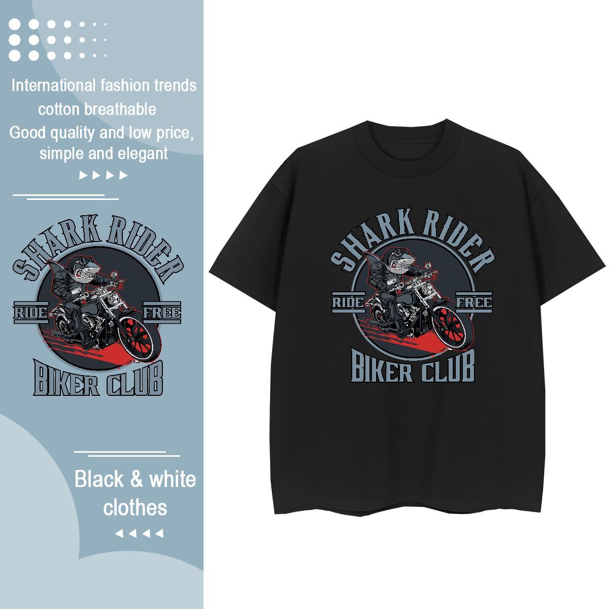 2024 DIY Woman T Shirts 100% Cotton 230g Short sleeve Soft Outdoor motorbike Tshirt for Man Woman Brand Customized Print Tshirts