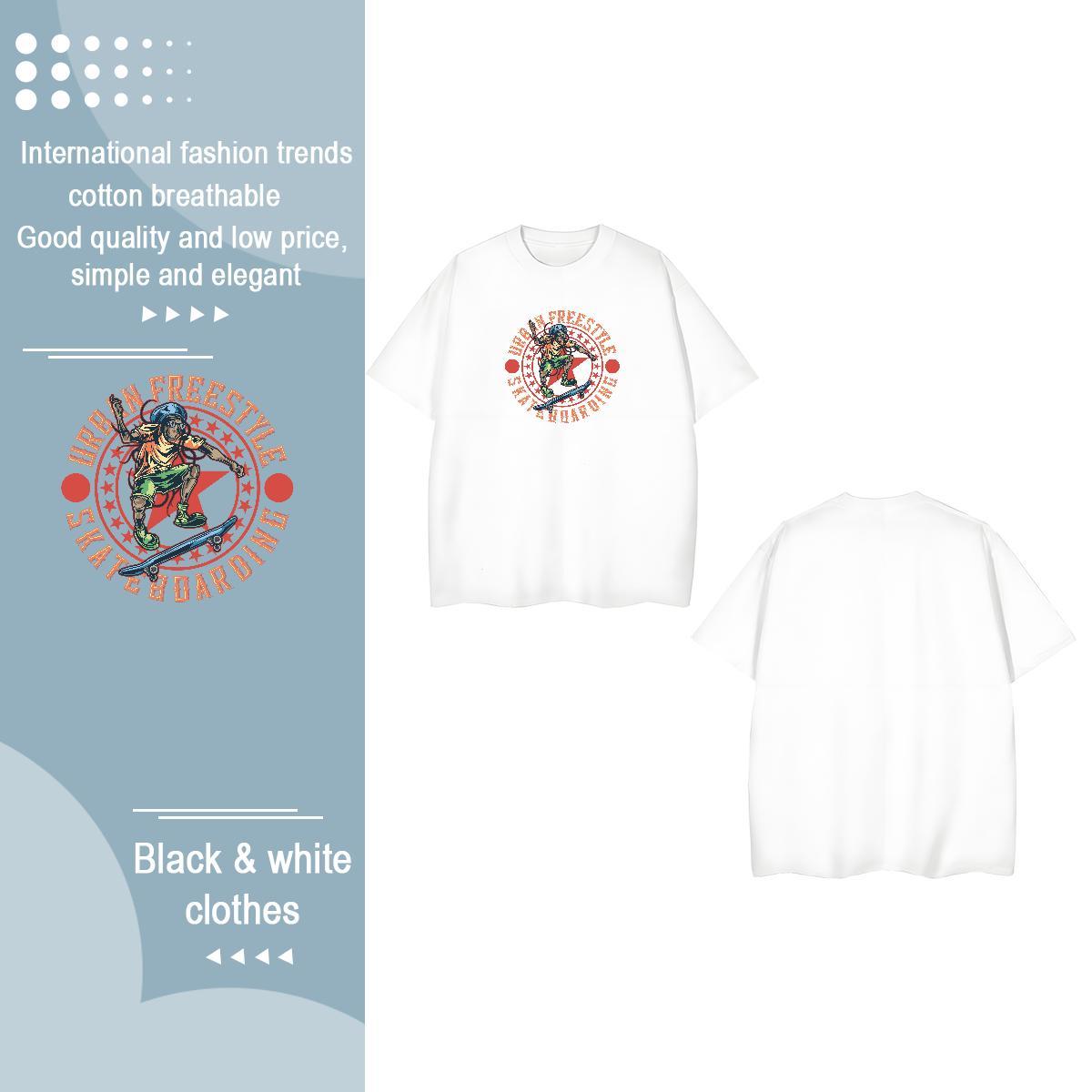 2024 Casual Womens T Shirts Short sleeve Soft 100% Cotton 230g Lady T shirt Oversized L-4XL character Sport 5A Clothes Shirt