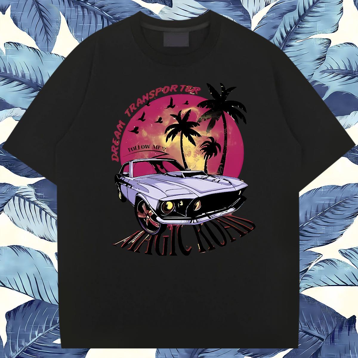 Cool Design car Man T Shirts Home Outdoor Men Tees 230g 100% Cotton Designer Fashion Breathable Soft DIY Printed Tops Tees