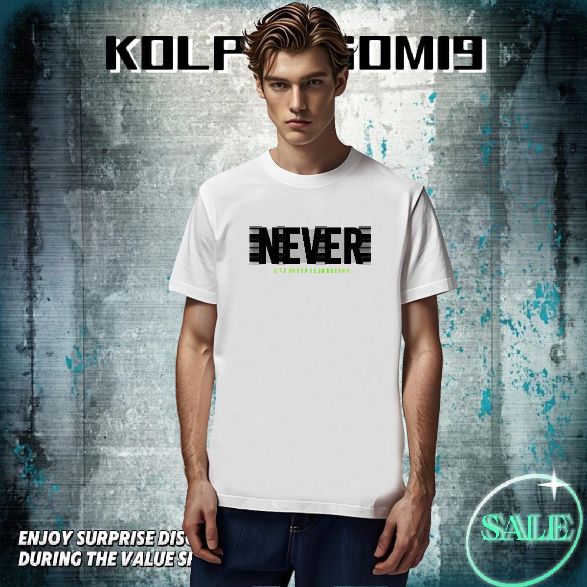 Popular Tshirt for Man Woman Outdoor 100% Cotton 230g Custom Printing Breathable Short Sleeve never T shirt 2024 DIY Clothes
