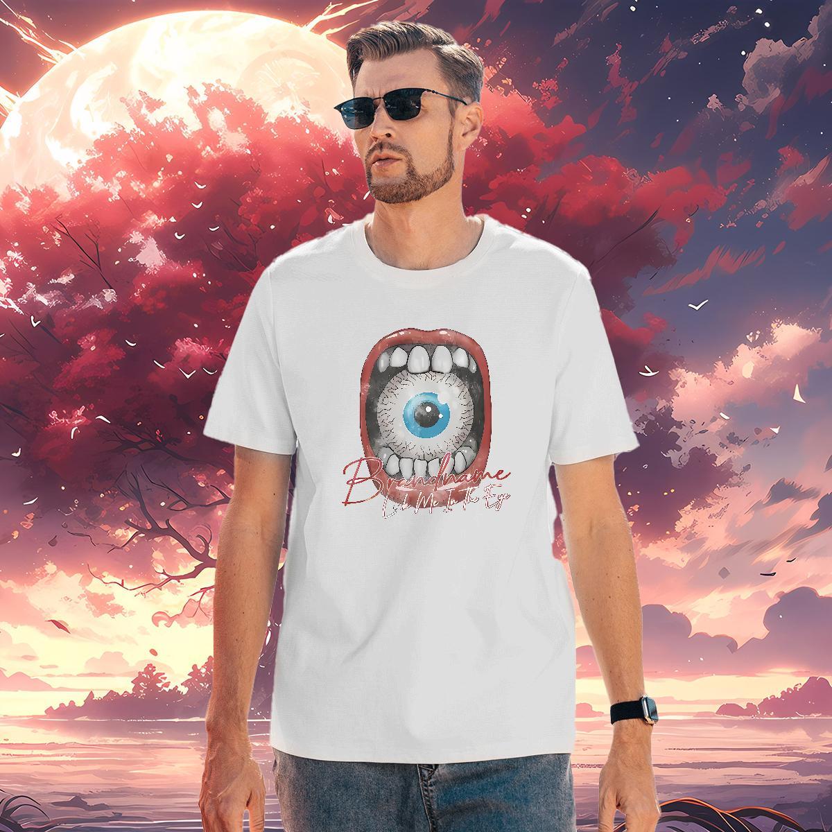 Comfortable mouth Mens T Shirts Casual Beach Tshirts 230g Pure Cotton Free Shipping Breathable Crew Neck Floral Print Clothes