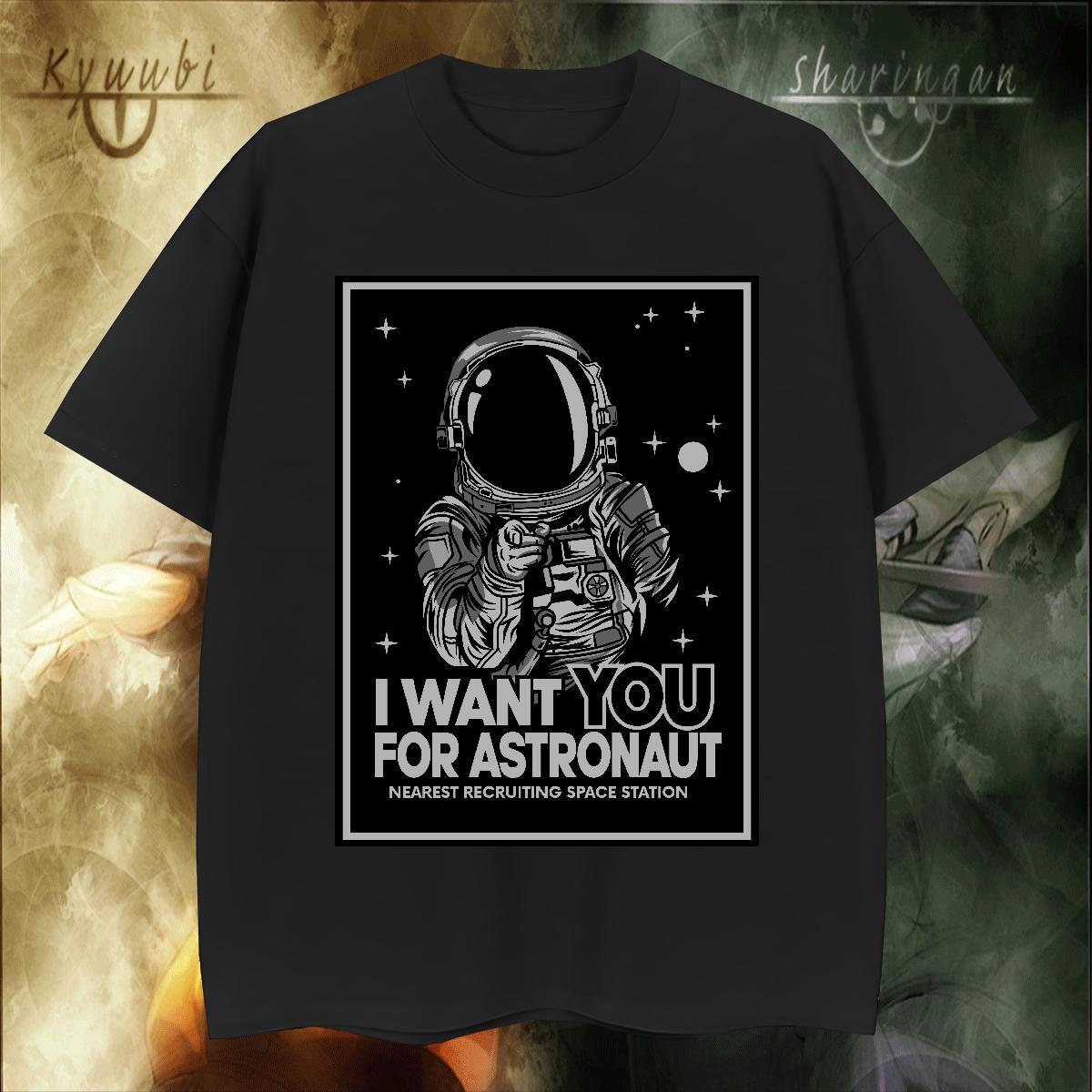 Comfortable Mens Tshirts Hip Hop 100% Cotton 230g White Plus Size Pure Cotton spaceman Men T Shirts Designer Fashion Tee Shirt