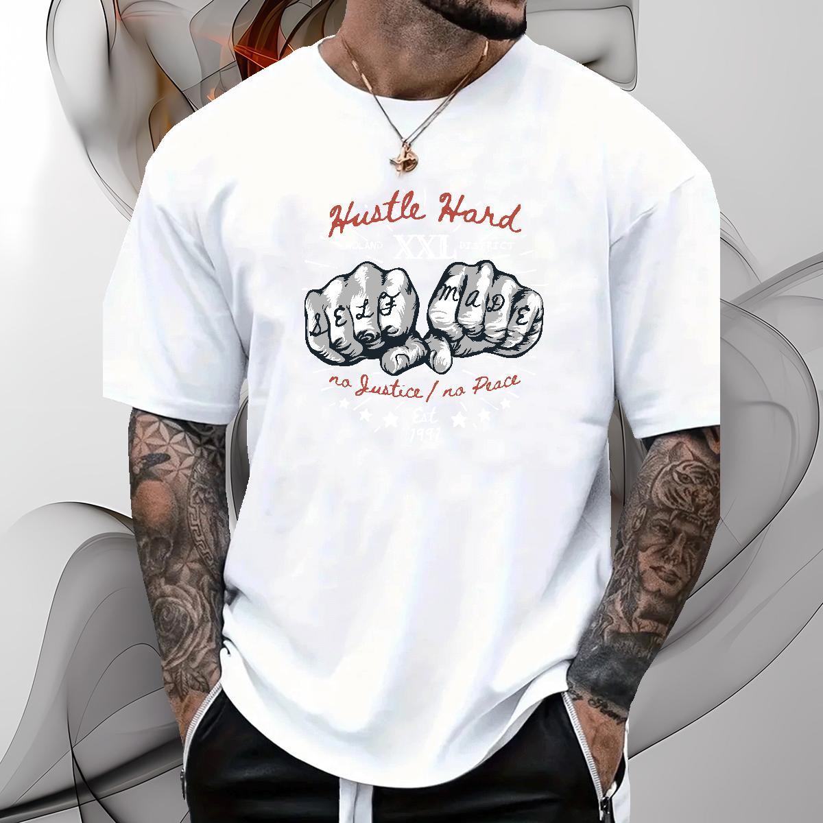 Cool Design hand- T-Shirts Daily Outfit Tshirts 230g 100% Cotton 2024 Designer Breathable Short Sleeve Anime Clothings