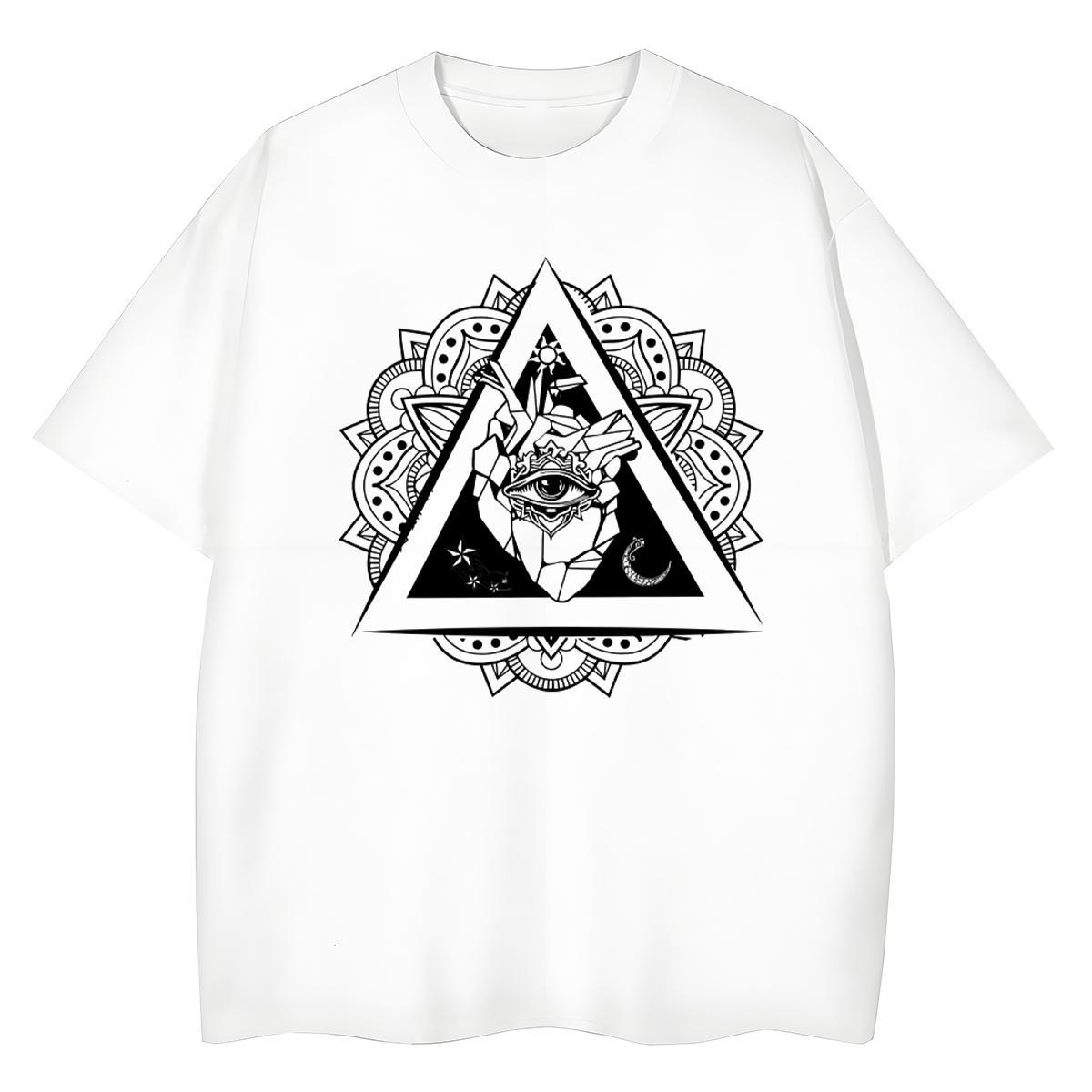 Classic T-Shirts 230g Cotton Comfortable Daily Outfit eye of the devil Womens Tshirts Designer Customized Print Clothes Shirt