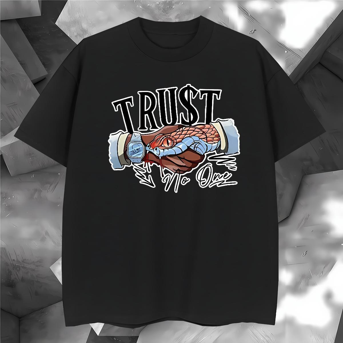 Loose Fit snake Man T Shirts Street wear Hip Hop Tshirt for Man Woman 230g 100% Cotton Classic Casual Pure Cotton Oversized Polos