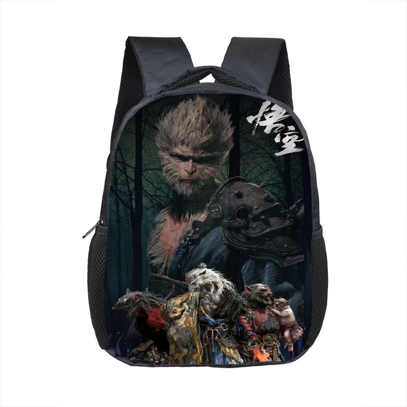 2024 New Black Myth Wukong game surrounding student backpack cartoon bag kindergarten 3-5 year old children bag