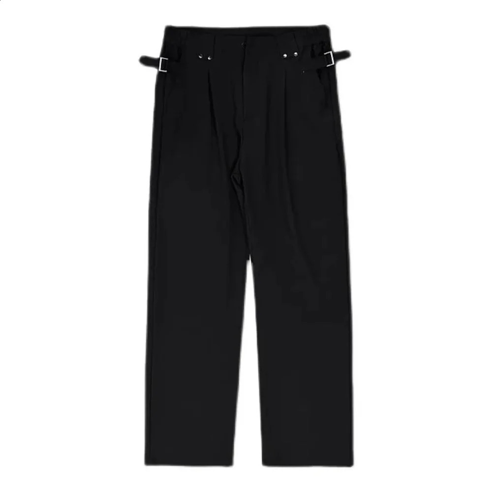 Y2K Mens Pants Business Casual Versatile Suit Pants Autumn High Street Hawaiian Straight Leg Pants Mens Clothing Unisex 2024 240821