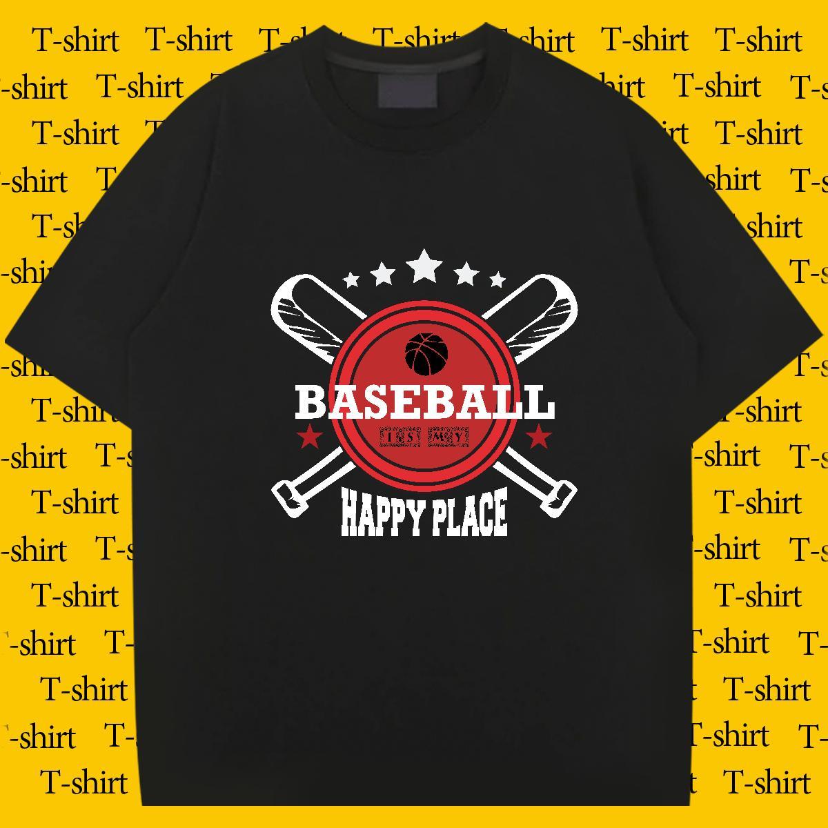 Wholesale Men Tops Tees Home Outdoor 230g Pure Cotton Custom Printed Crew Neck letter T Shirt For Man 2024 Summer Clothings