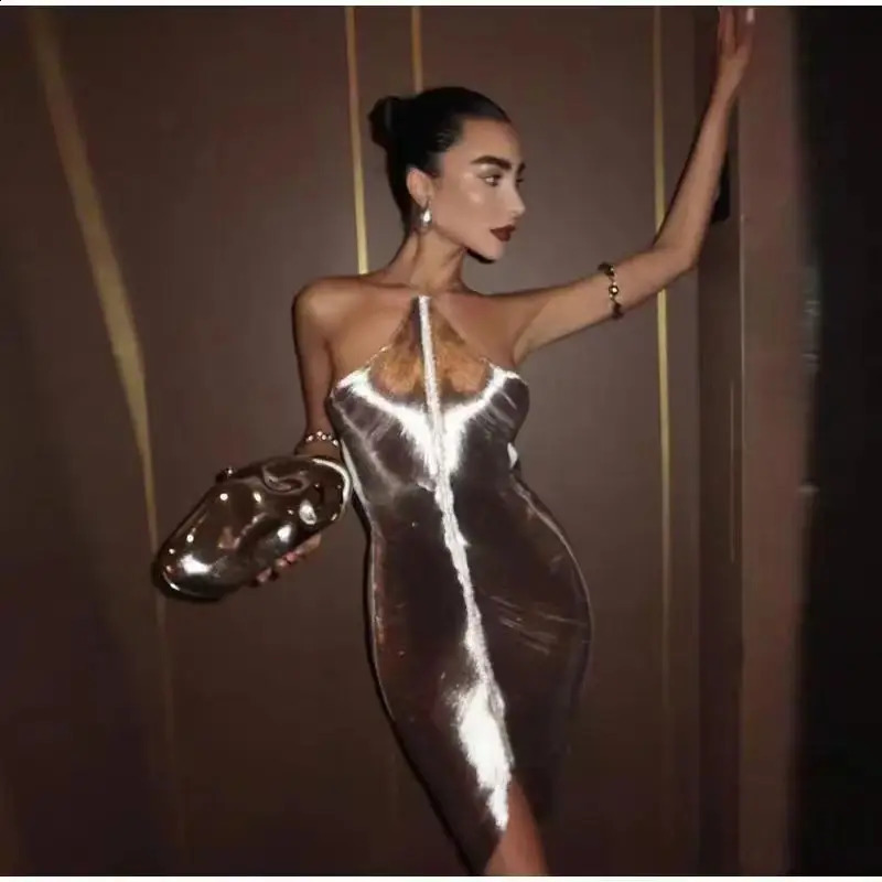 Fashionable and shiny party womens bag Crsosbody handbag matching dress wallet wedding set mobile phone 240821