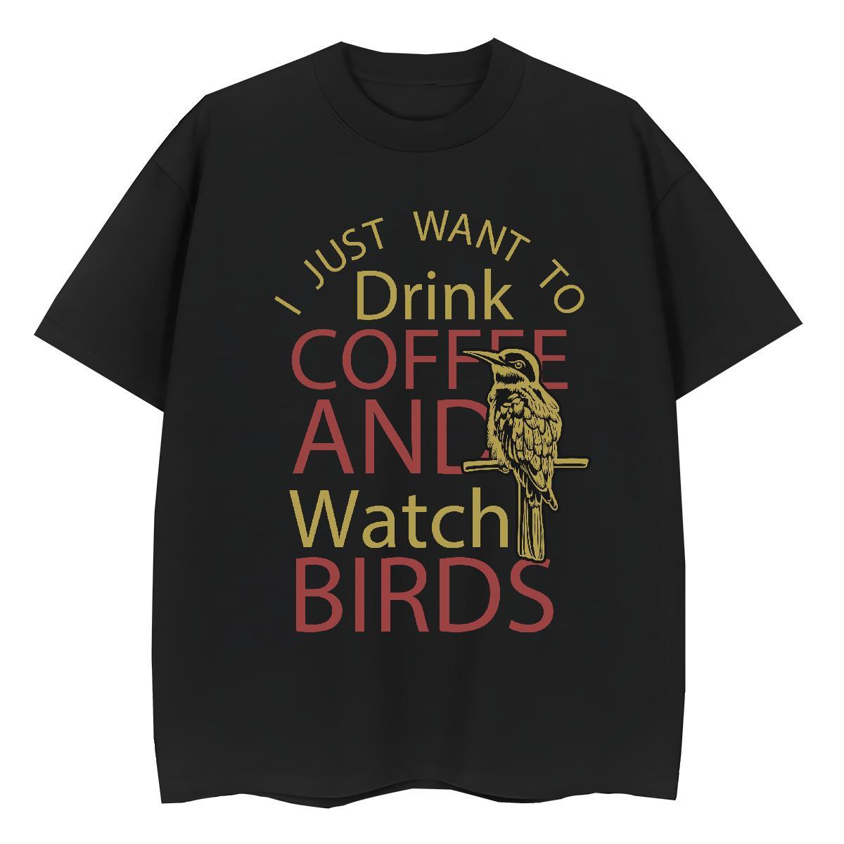 High quality Unisex Tshirts 230g Cotton bird Beach Woman T Shirts Breathable DIY Logo Clothings