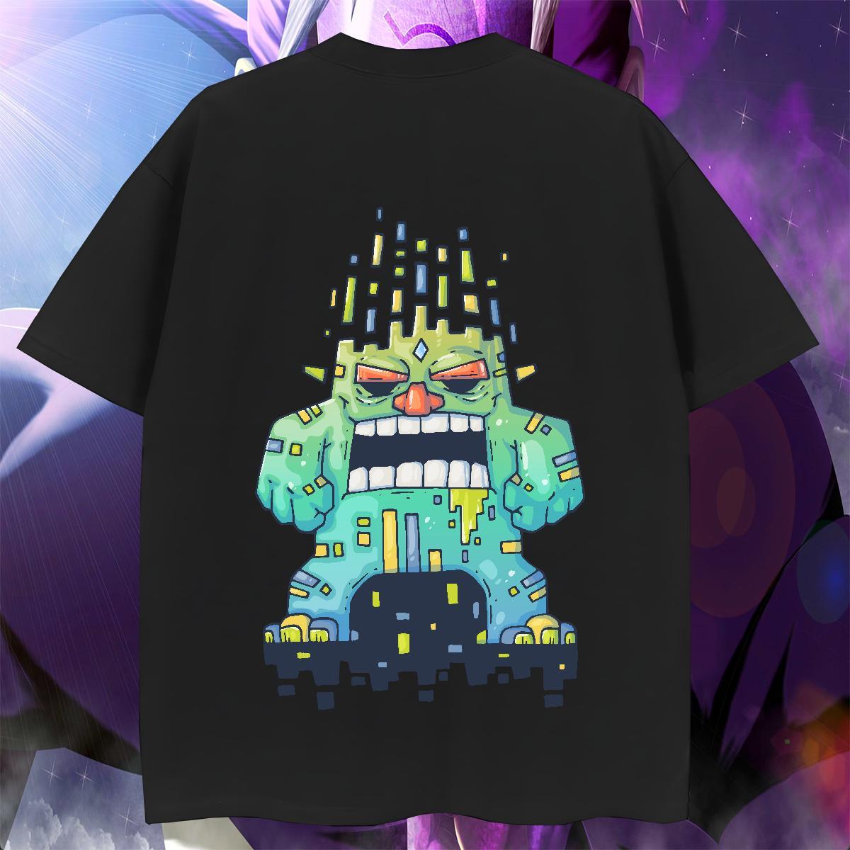 TOP Quality Men Tshirts Street 100% Cotton 230g Custom Print Oversized O-Neck Short Sleeve ET T-Shirts 2024 Tops Shirt