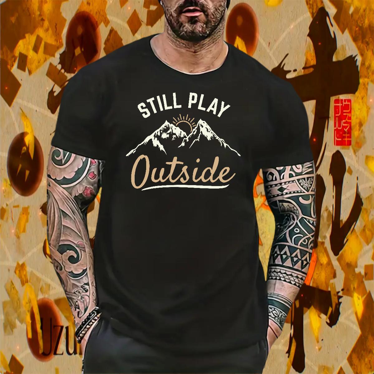 Loose Fit Men Tshirts Beach 100% Cotton 230g Black Oversized O Neck Short Sleeves monogram Men T Shirts DIY Customized Clothes
