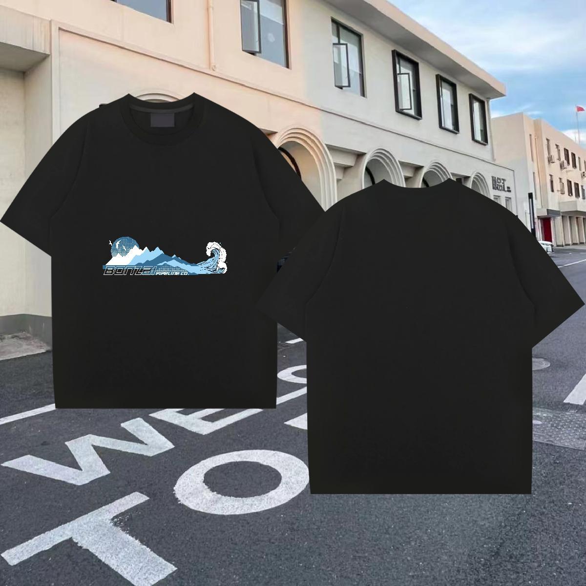 Designer Men Tshirts Hip Hop Street 230g Pure Cotton Customized Print Breathable Short Sleeve beach T Shirt For Man New Designer Tee Shirt