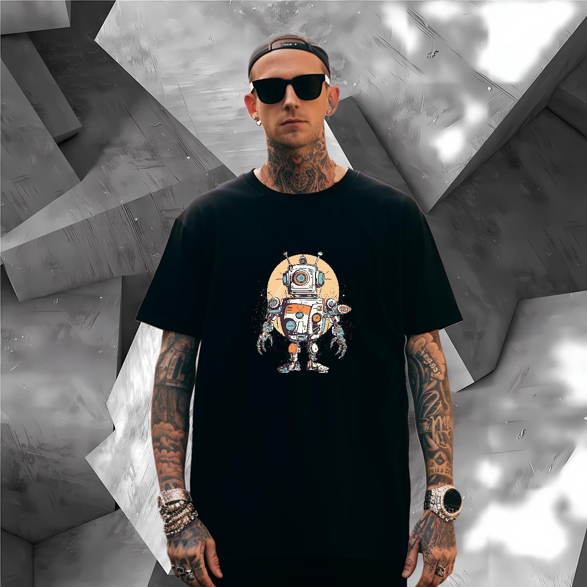 TOP Quality T Shirt For Man 230g Pure Cotton ET Street Wear Black Oversized Breathable Short Sleeve Tshirts New Arrival Clothes