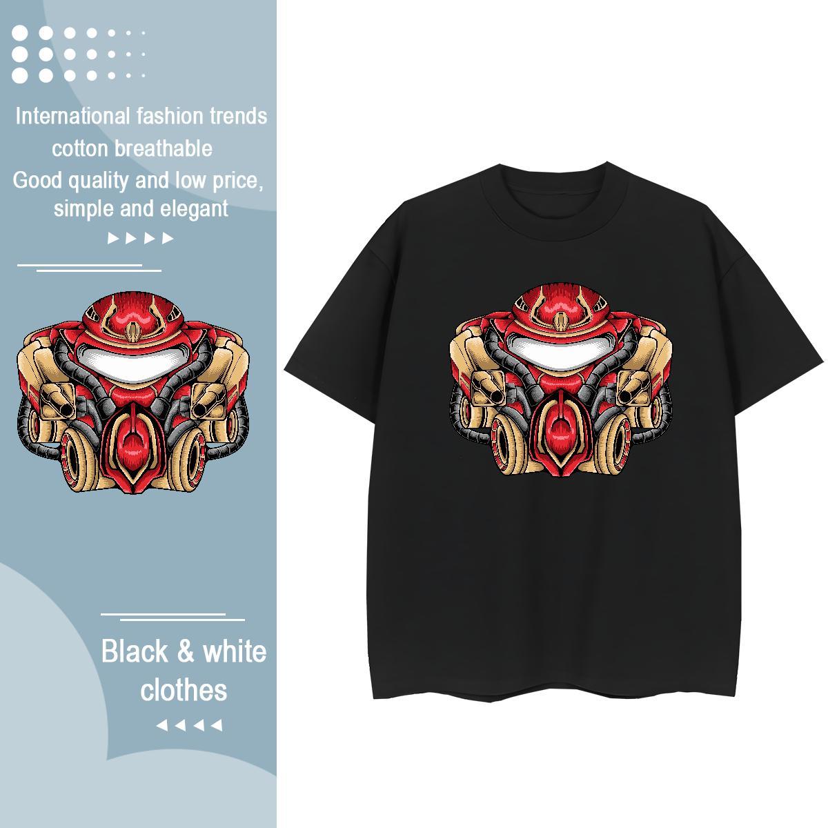 Classic T Shirt For Woman Breathable Soft 230g 100% Cotton Women Tees Customized Print ET Hip Hop Street Popular Wear