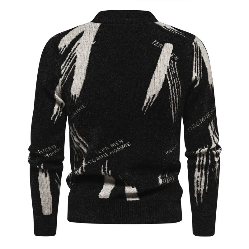 Mens sweater soft comfortable fashionable warm knit mens clothing 240821