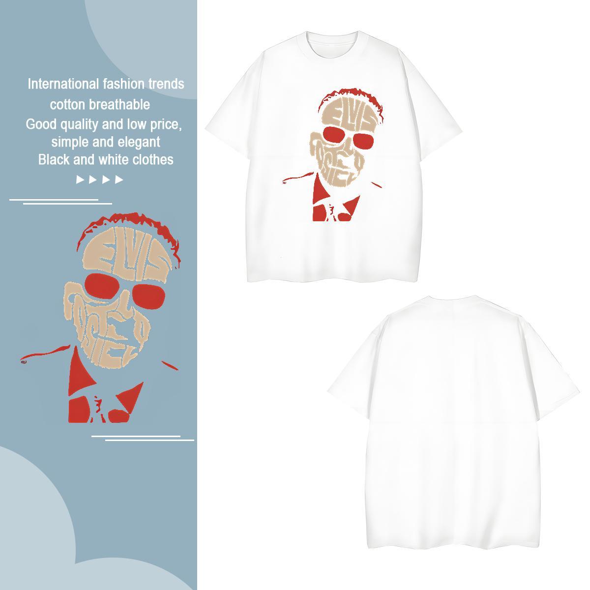 Custom man Men Tshirts 230g 100% Cotton T-Shirts for Men Oversized 3XL 4XL Street Crew Neck Cool Tops Shirt