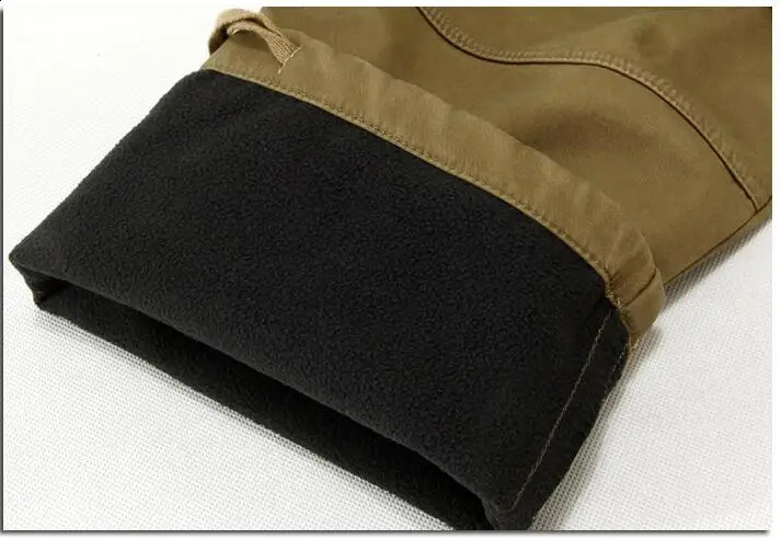 Winter military thick wool cargo pants mens multi pocket cotton casual jacket tactical Plus size 40 240821