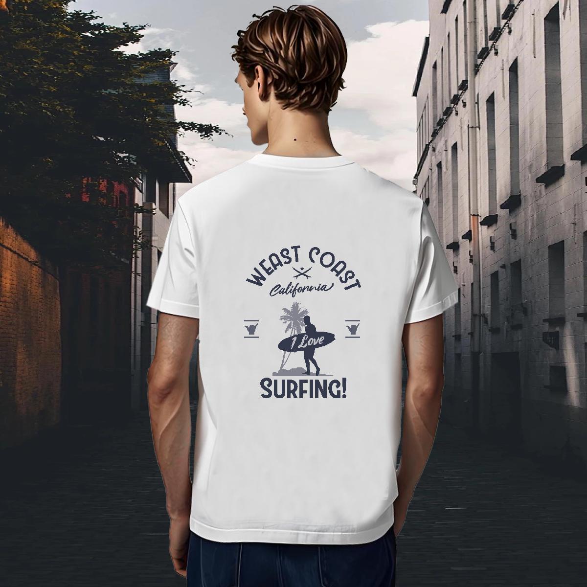 Wholesale Mens Tshirts Street Wear 230g Pure Cotton Oversized O-Neck Short Sleeve beach T-Shirts for Men 2024 DIY Top Tees
