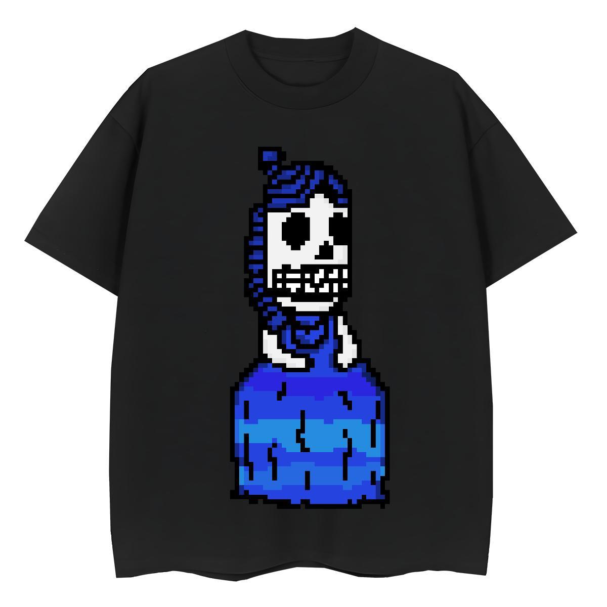 Fashion Casual T-Shirts 230g Pure Cotton Round Neck Short Sleeve Hip Hop Street skull Womens Tshirts Loose fit Cartoon Floral Printing Tops Shirt