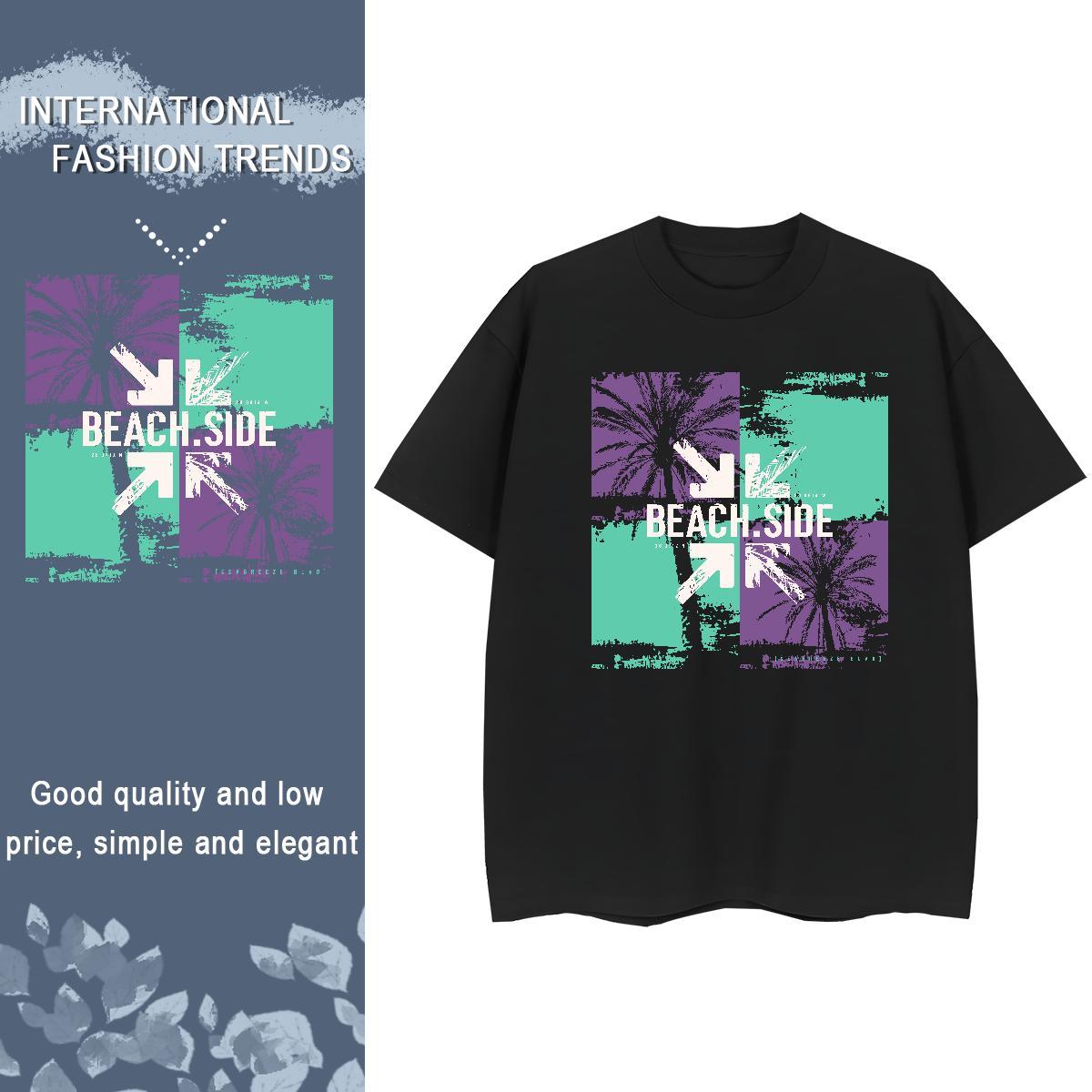 Fashion Woman T Shirts Breathable Short Sleeve 230g Cotton Women Tees DIY Printed tree Daily Outfit Nice Top Tees
