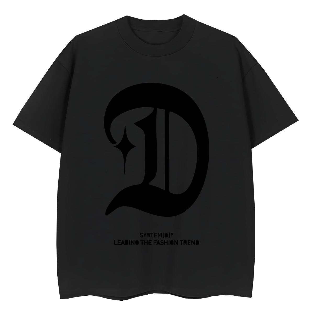 Loose Woman Tshirt 230g Pure Cotton letter Hip Hop Street T-Shirts O Neck Short Sleeves Cartoon Floral Printing Tops Tees